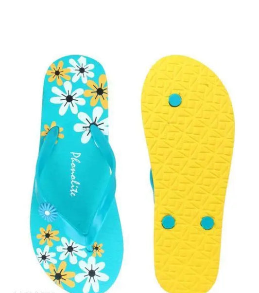 COMBO OFFER: Pack of 3 Women's Multicolour Printed Flip Flops | Stylish & Comfortable Daily Wear Slippers