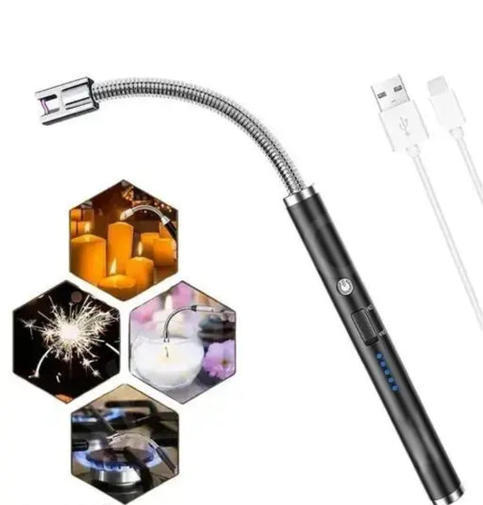 Flexible USB Rechargeable Electric Arc Lighter for Kitchen & Candle
