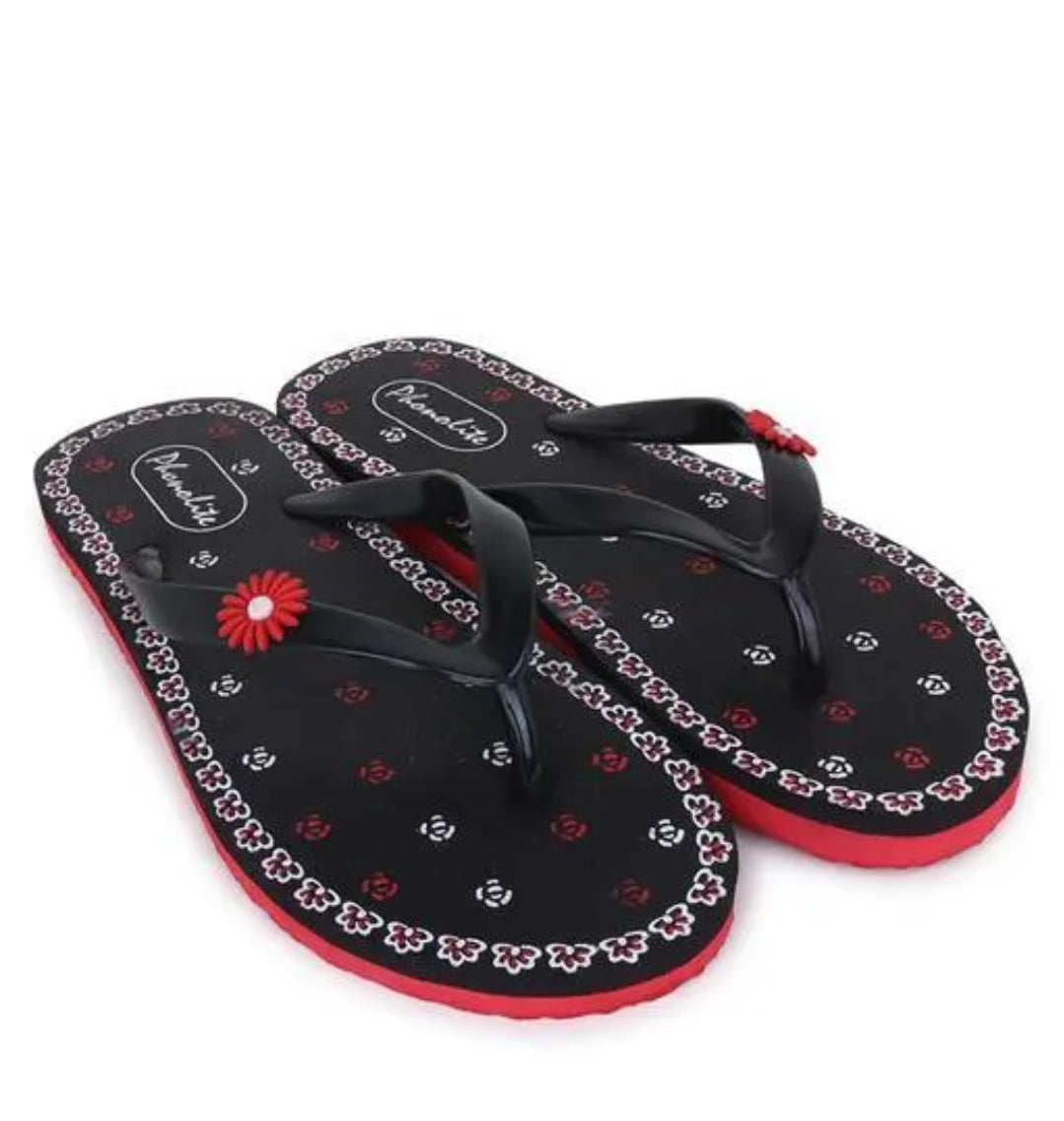 COMBO OFFER: Pack of 3 Women's Multicolour Printed Flip Flops | Stylish & Comfortable Daily Wear Slippers