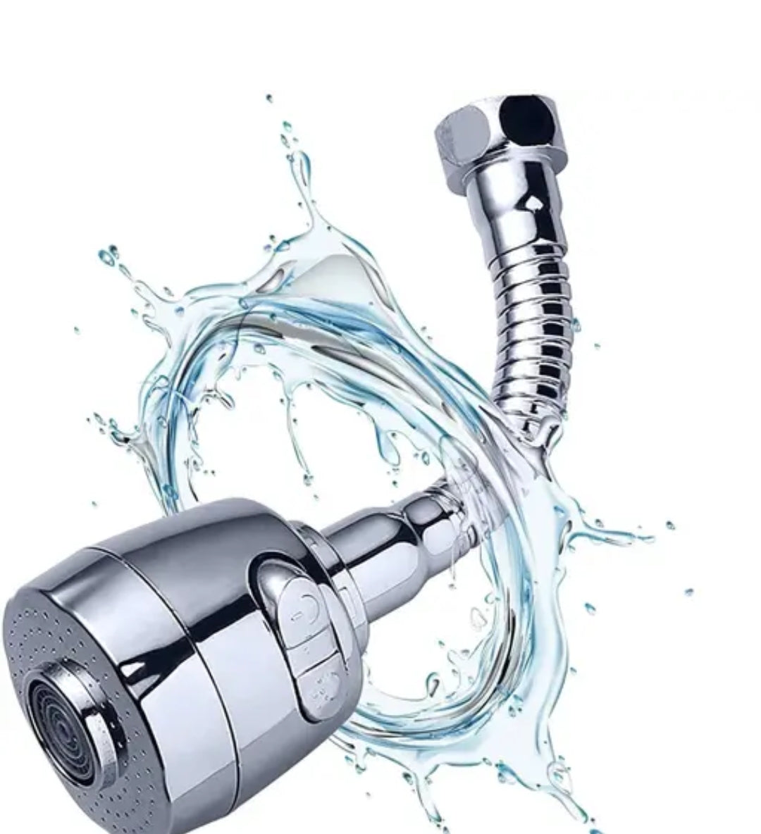 360Degree Flexible Stainless Steel Tap Extender | Dual-Mode Kitchen Faucet Sprayer