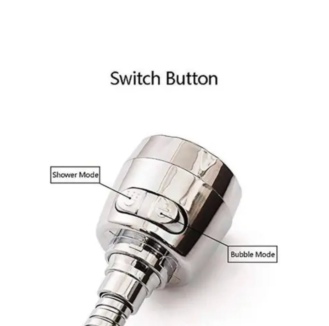 360Degree Flexible Stainless Steel Tap Extender | Dual-Mode Kitchen Faucet Sprayer