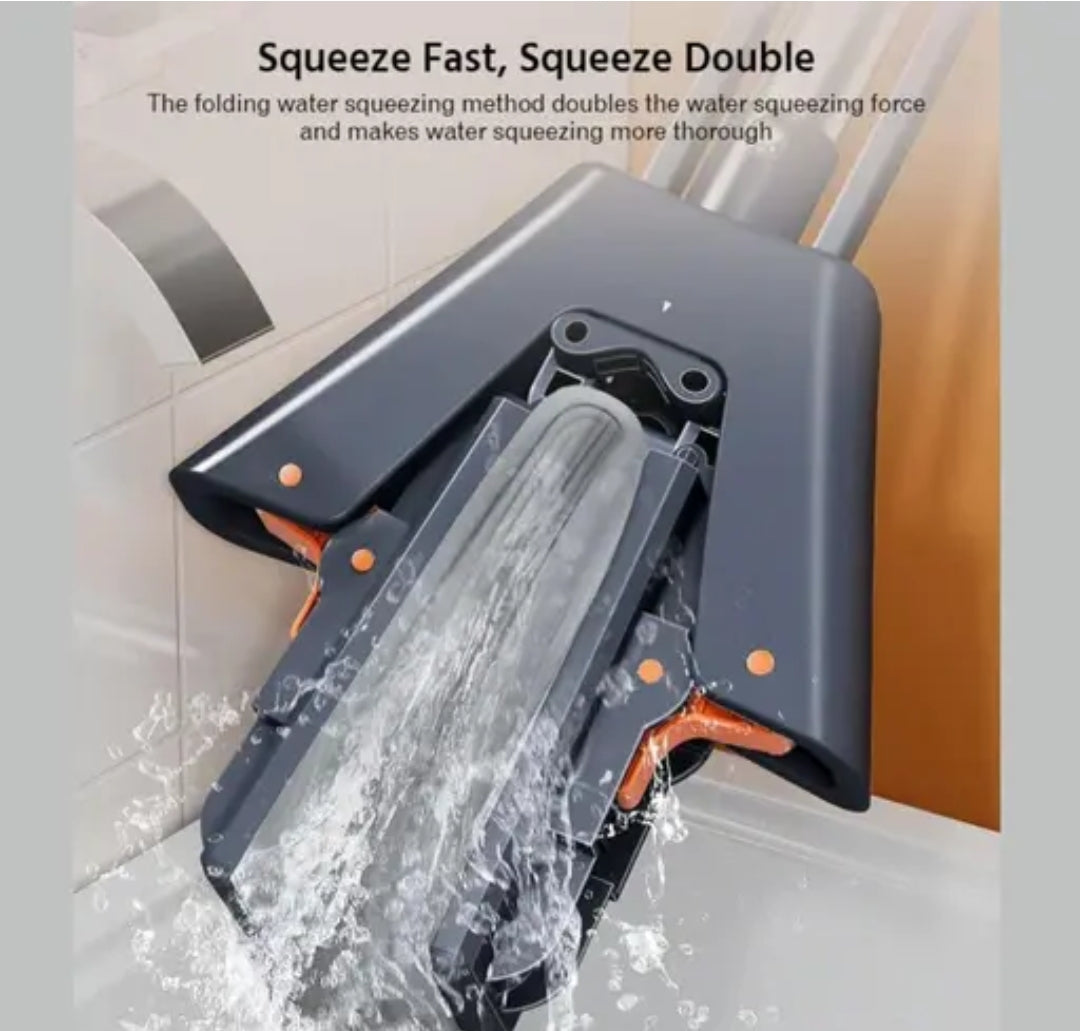 Heavy-Duty Self-Squeeze Roller Mop | Super Absorbent PVA Sponge for Tile & Laminate Floors