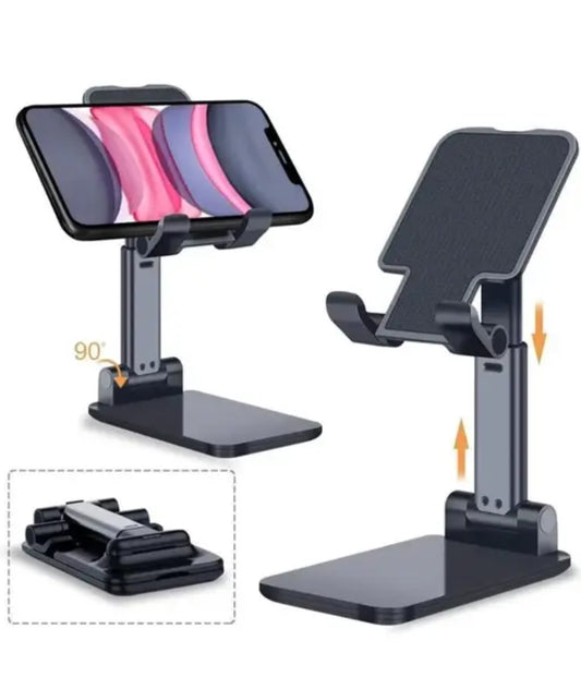 Adjustable, Foldable Mobile Phone Stand with Anti-Skid Base.